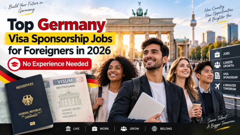 Top Germany Visa Sponsorship Jobs for Foreigners in 2026 (No Experience Needed)