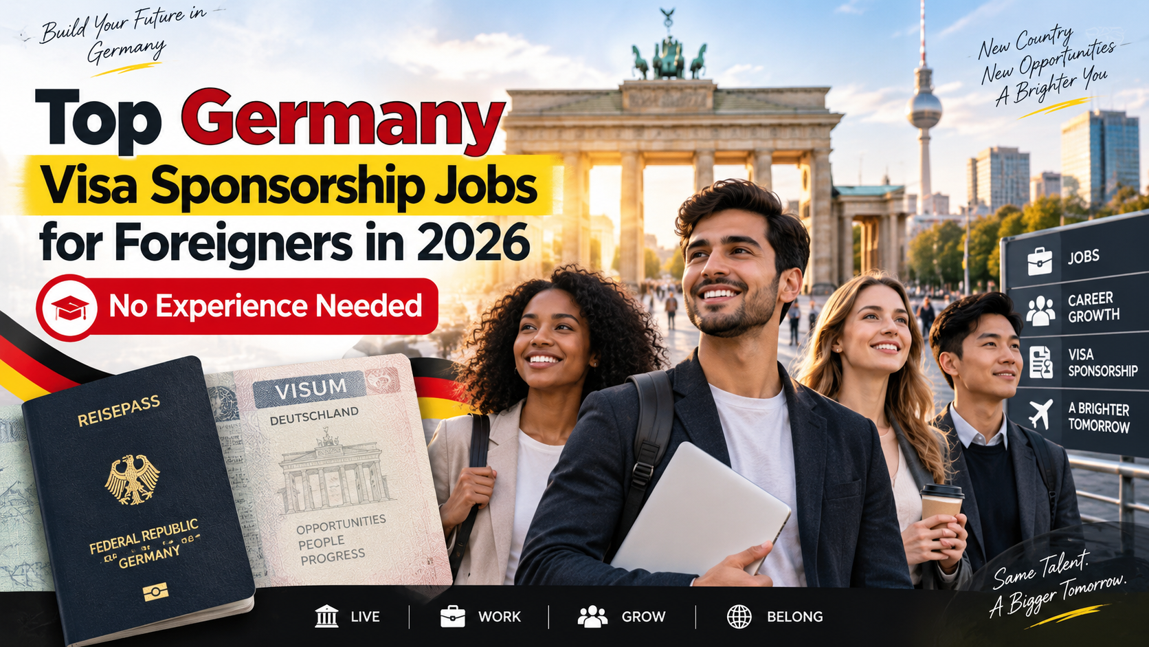 Top Germany Visa Sponsorship Jobs for Foreigners in 2026 (No Experience Needed)